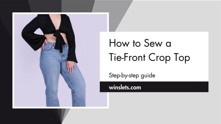 How to Sew a Tie-Front Crop Top?