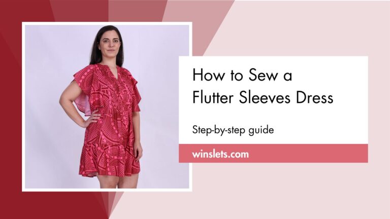 How to Sew a Flutter Sleeves Dress?