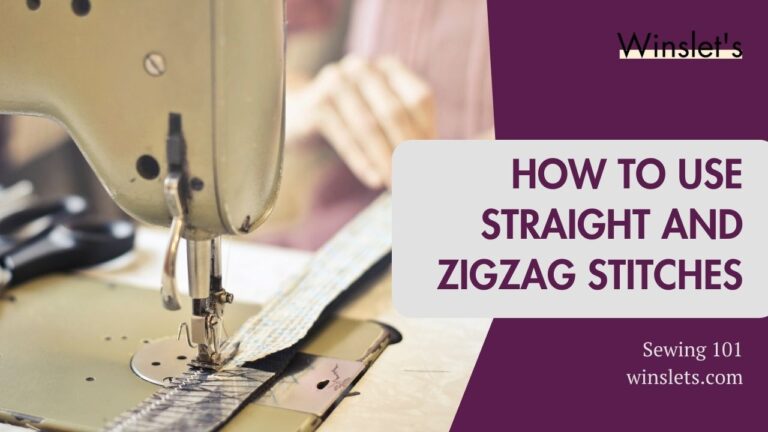 straight and zigzag stitches